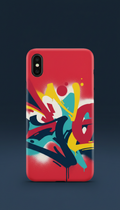 Pop Red Graffiti Abstract Case
